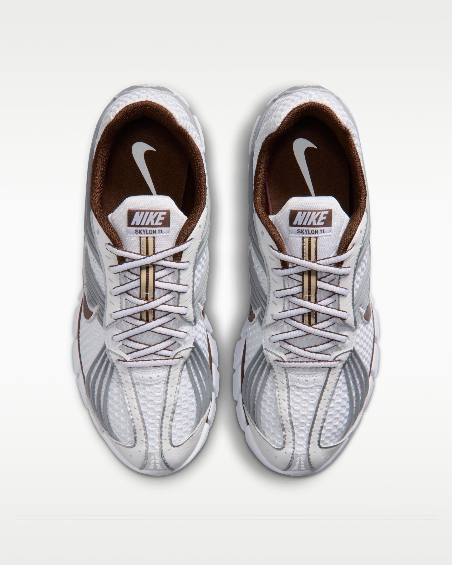 Nike Zoom Skylon 11 Women's Shoes - White/Metallic Silver/Cacao Wow - View 4