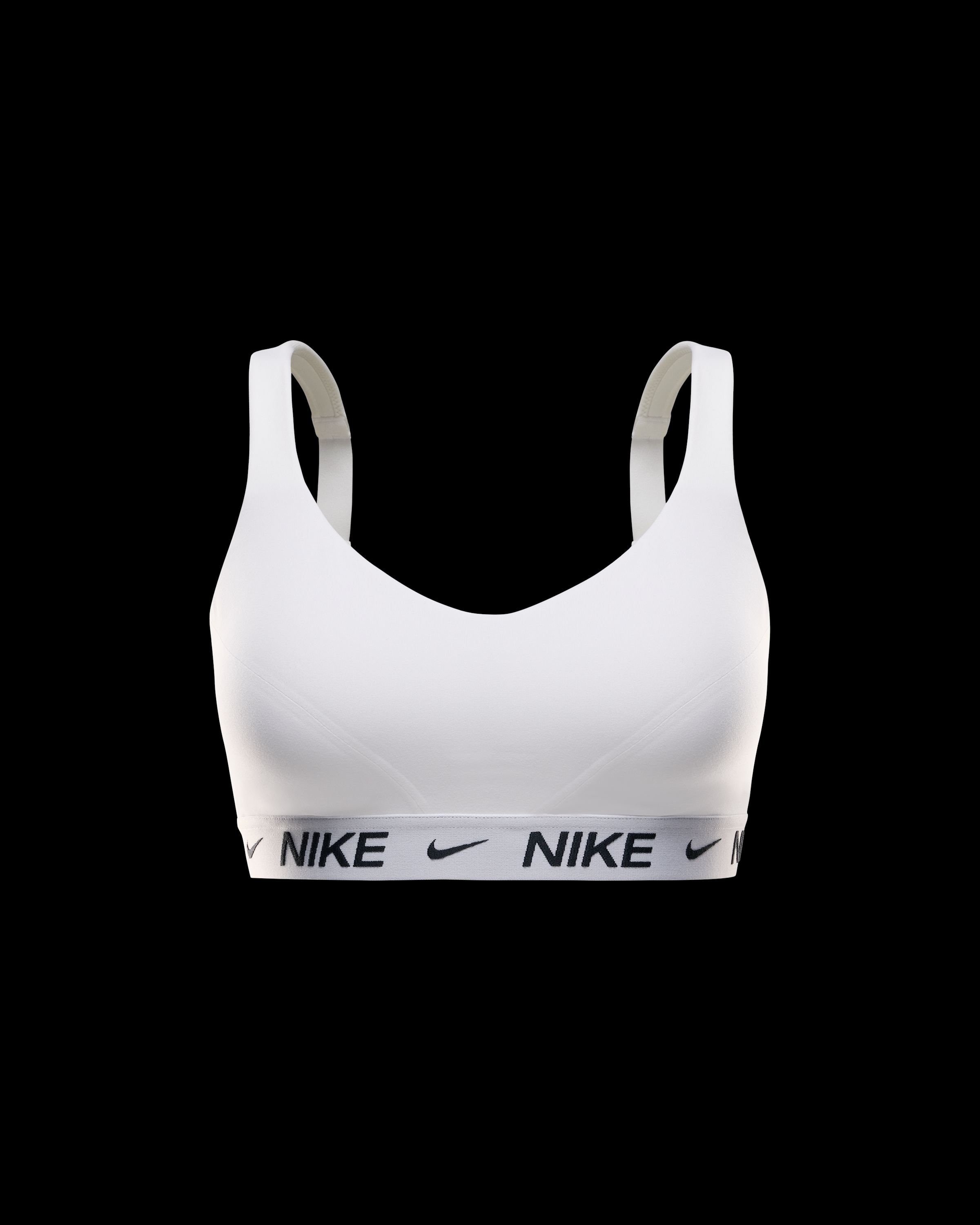 Nike Indy High-Support Women's Padded Adjustable Sports Bra - White/Stone Mauve/Black - View 6