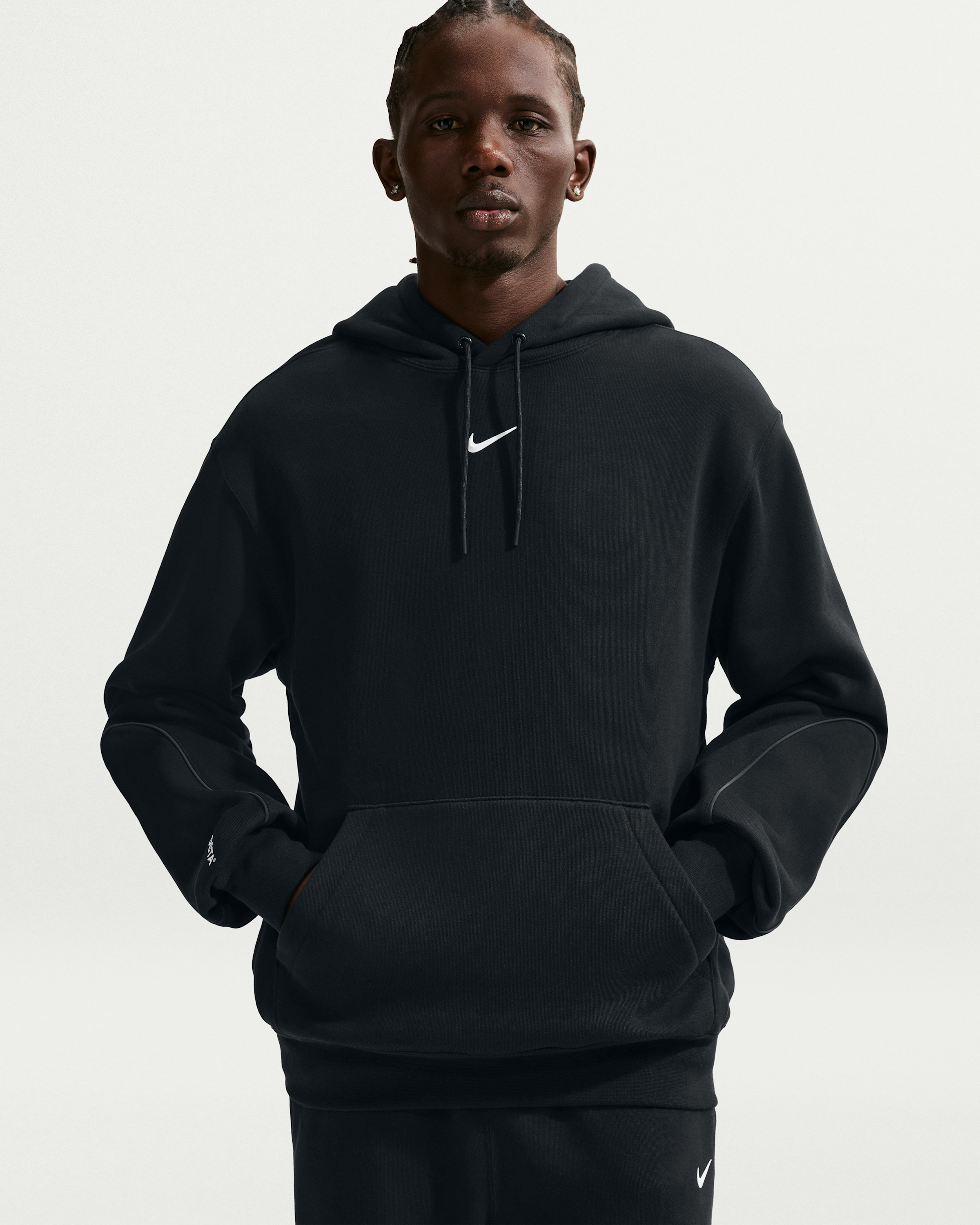 NOCTA Fleece CS Hoodie 2 - Black/White - View 3