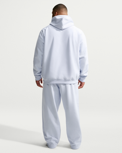 Nike Solo Swoosh Men's Pullover Hoodie - Football Grey/White - View 10