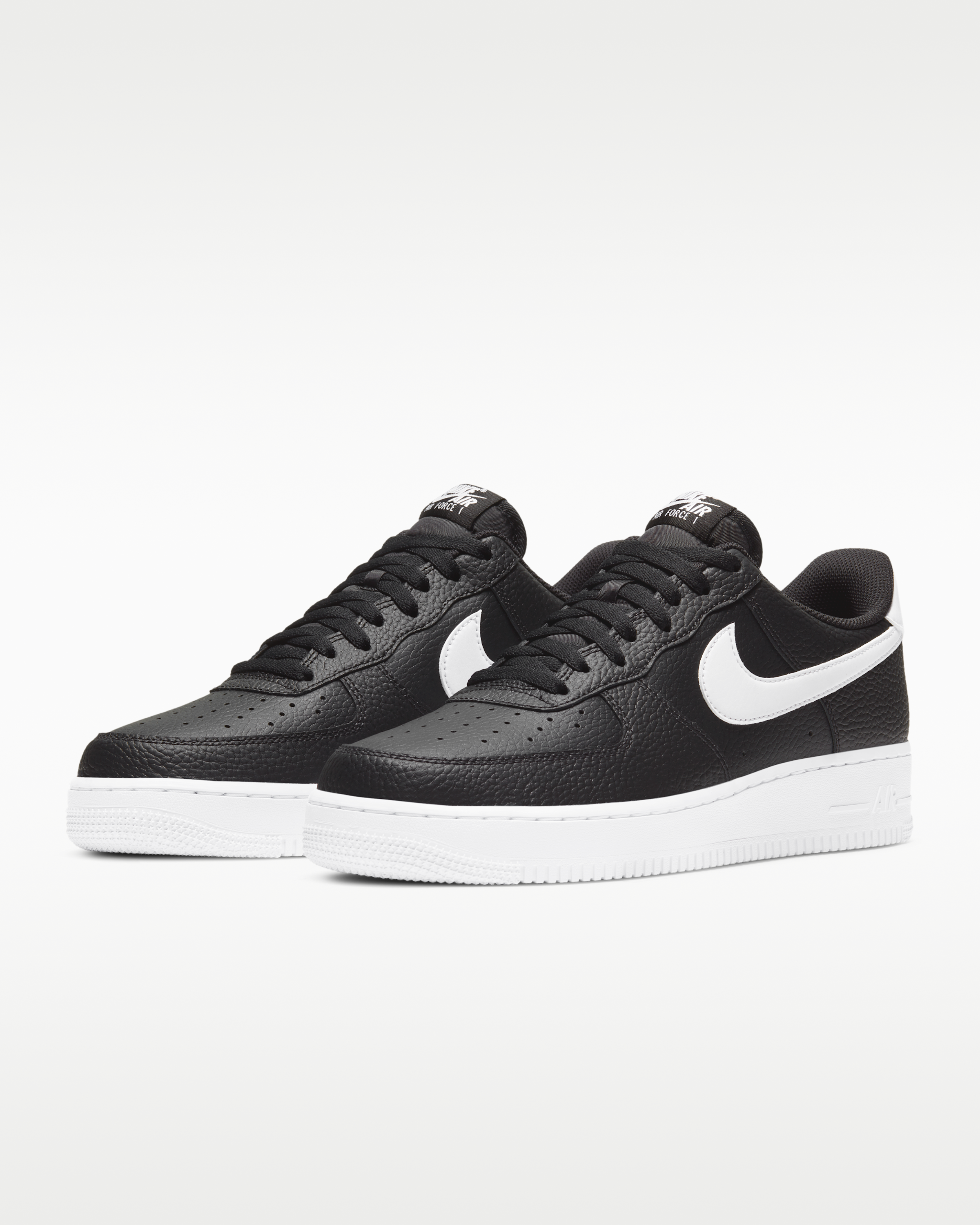 Nike Air Force 1 '07 Men's Shoe - Black/White - View 5