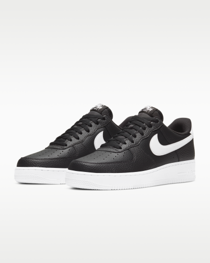 Nike Air Force 1 '07 Men's Shoe - Black/White - View 5