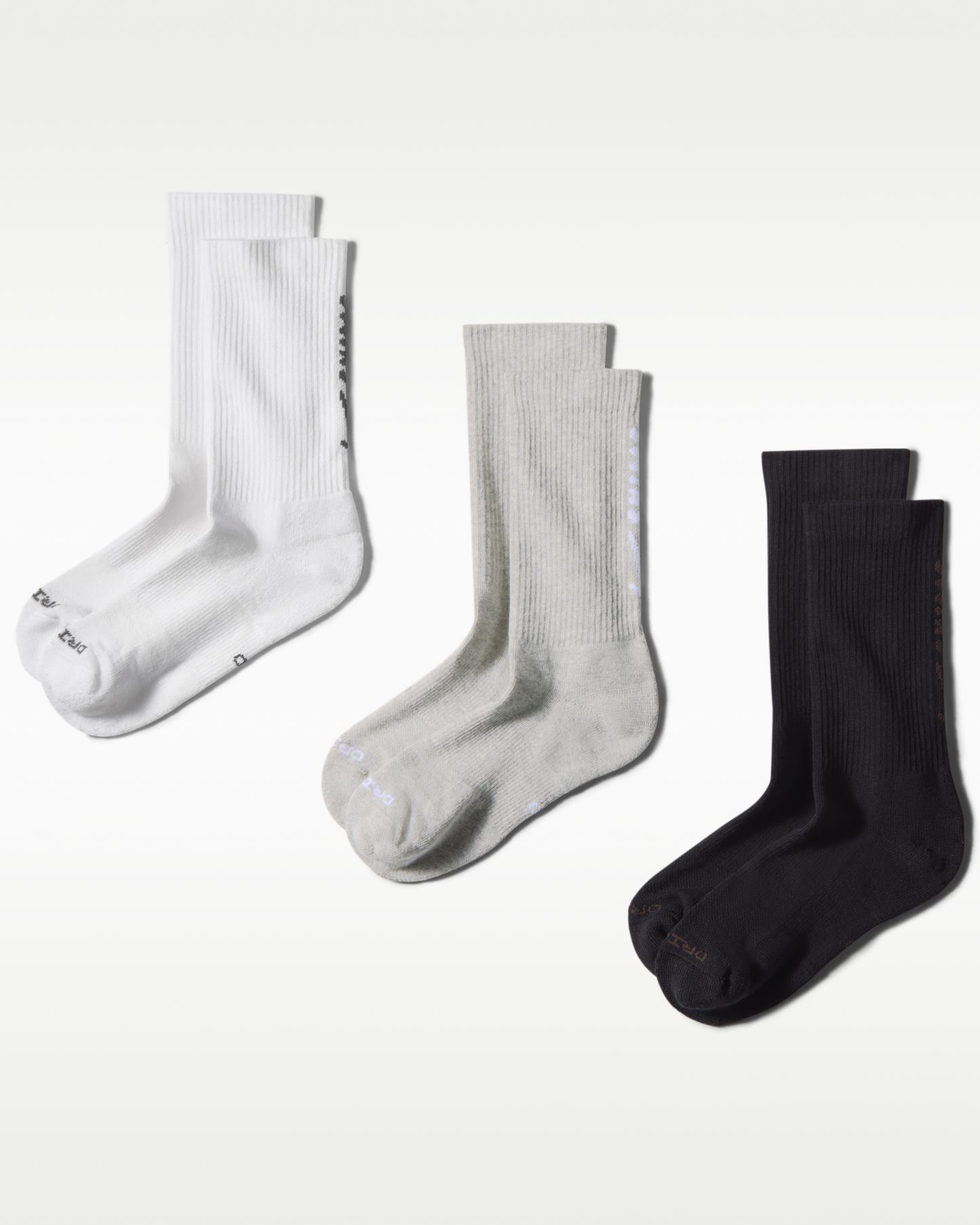 NikeSKIMS Dri-FIT Women's Dri-FIT Crew Socks (3 Pairs) - Multi-Colour/NSKM Snow/Grey Heather - View 1