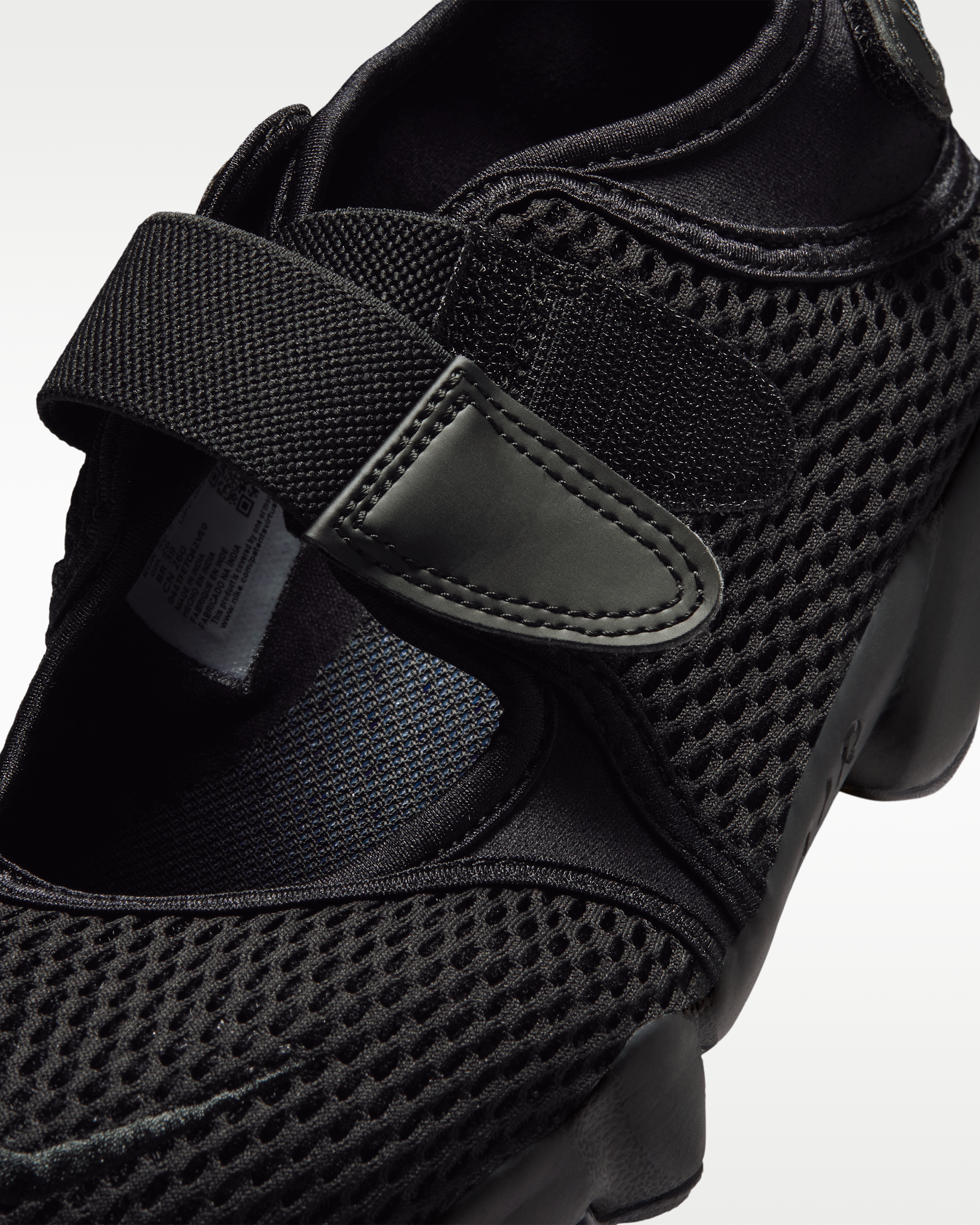 Nike Air Rift Mesh Women's Shoes - Black/White/Black - View 7