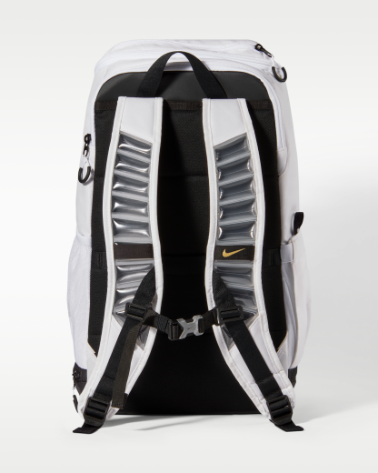 Nike Varsity Elite Backpack (32L) - White/Black/Metallic Gold - View 4