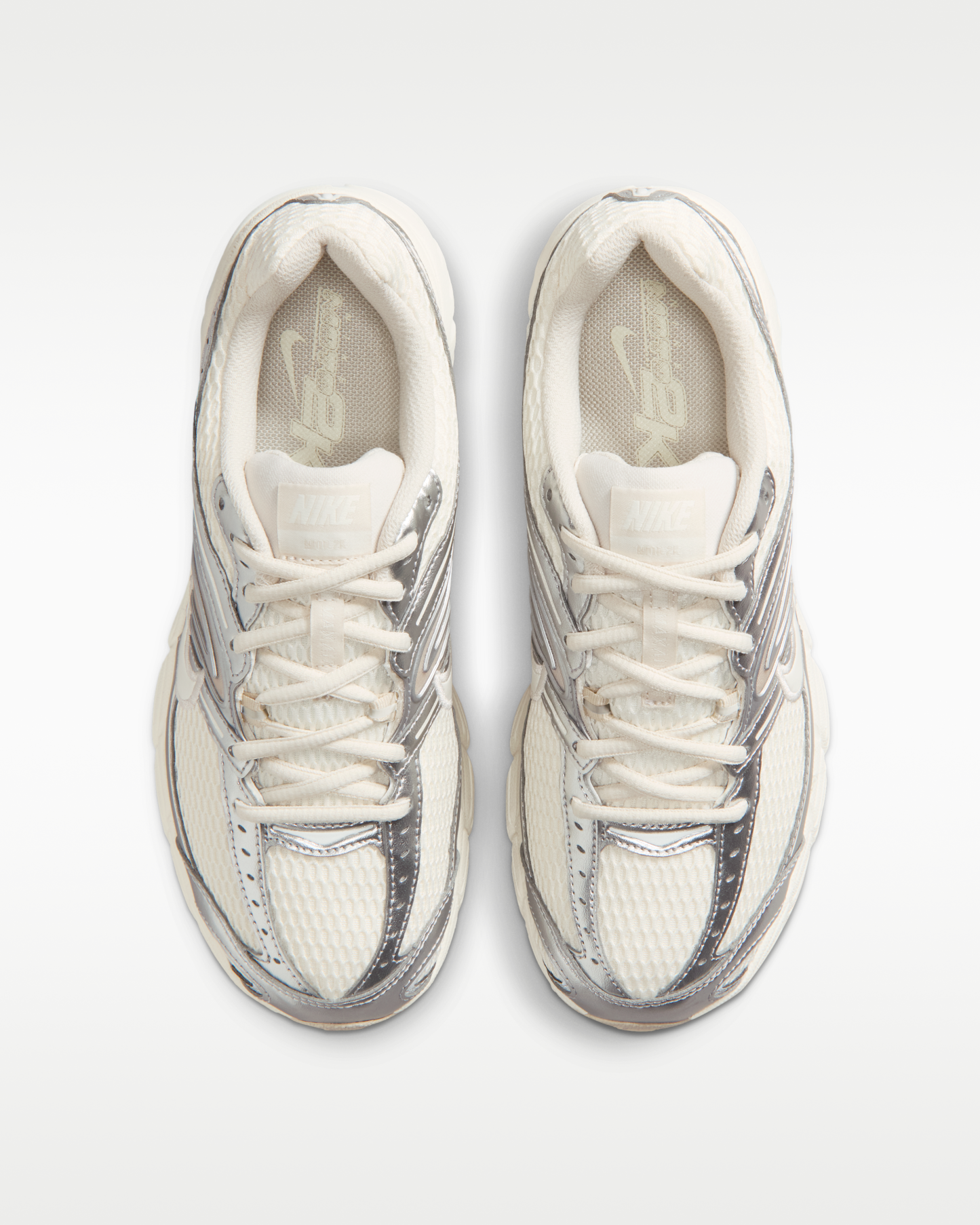 Nike Air Max Moto 2K Women's Shoes with Reflective Design Accents - Pale Ivory/Metallic Silver/Light Orewood Brown/Sail - View 4