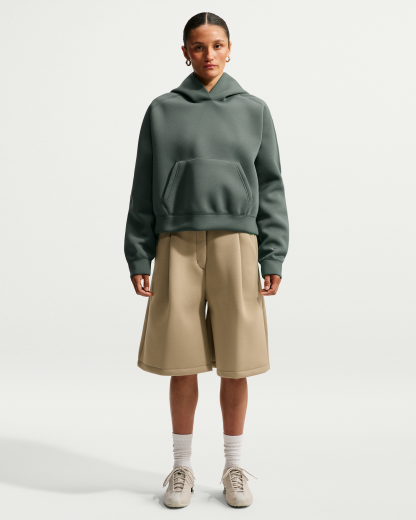Nike Article Fleece Women's Oversized Hoodie - Camo Green/Camo Green - View 4