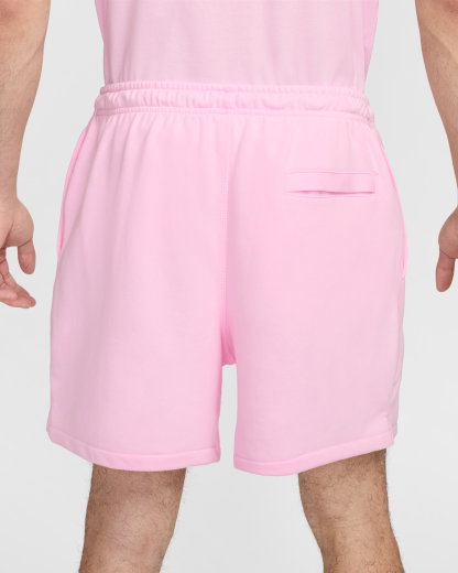 Nike Club Men's French Terry Flow Shorts - Pink Foam/Pink Foam/White - View 3