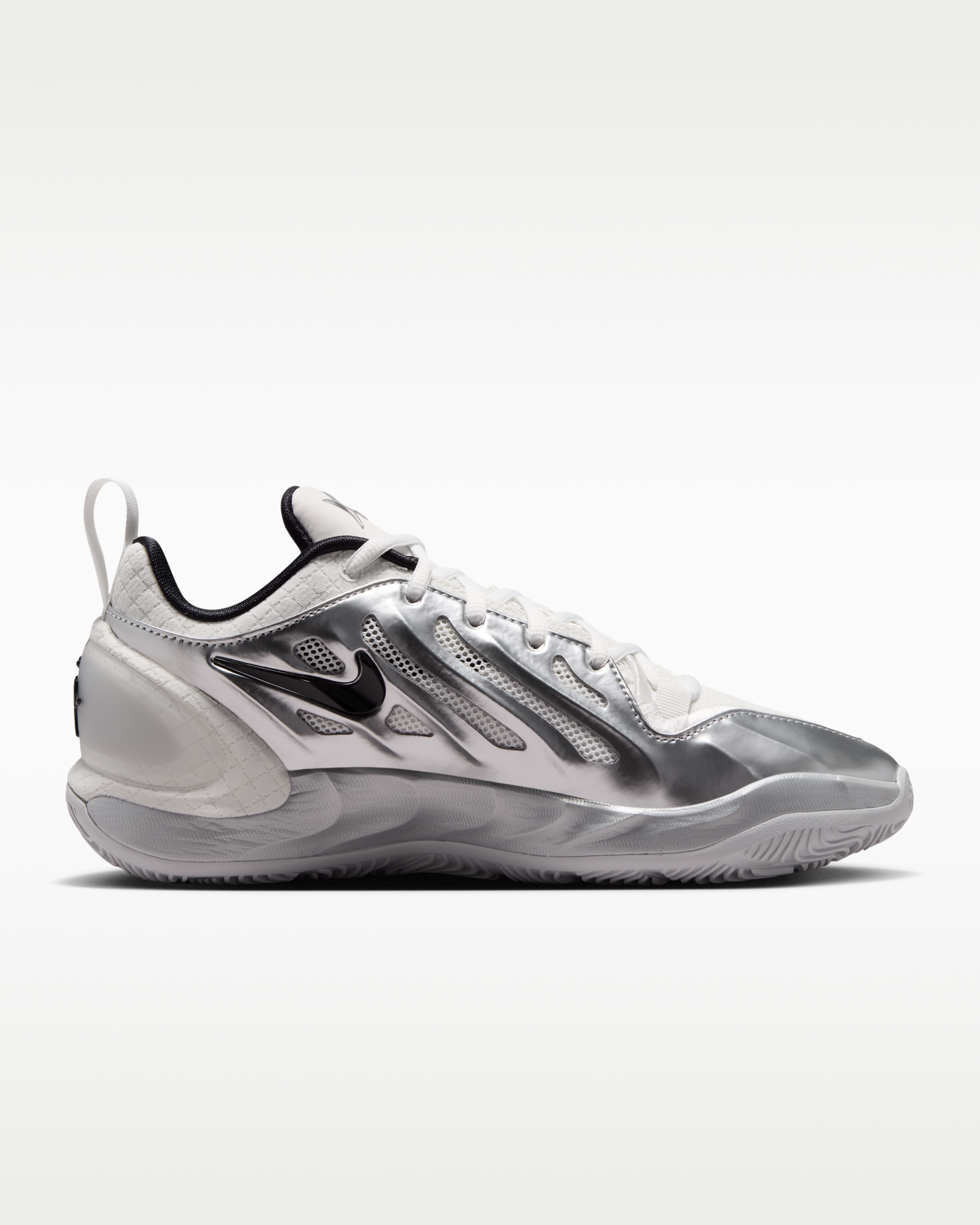 A'Two 'Mirrored' A'ja Wilson Basketball Shoes - Summit White/Metallic Silver/Black - View 3