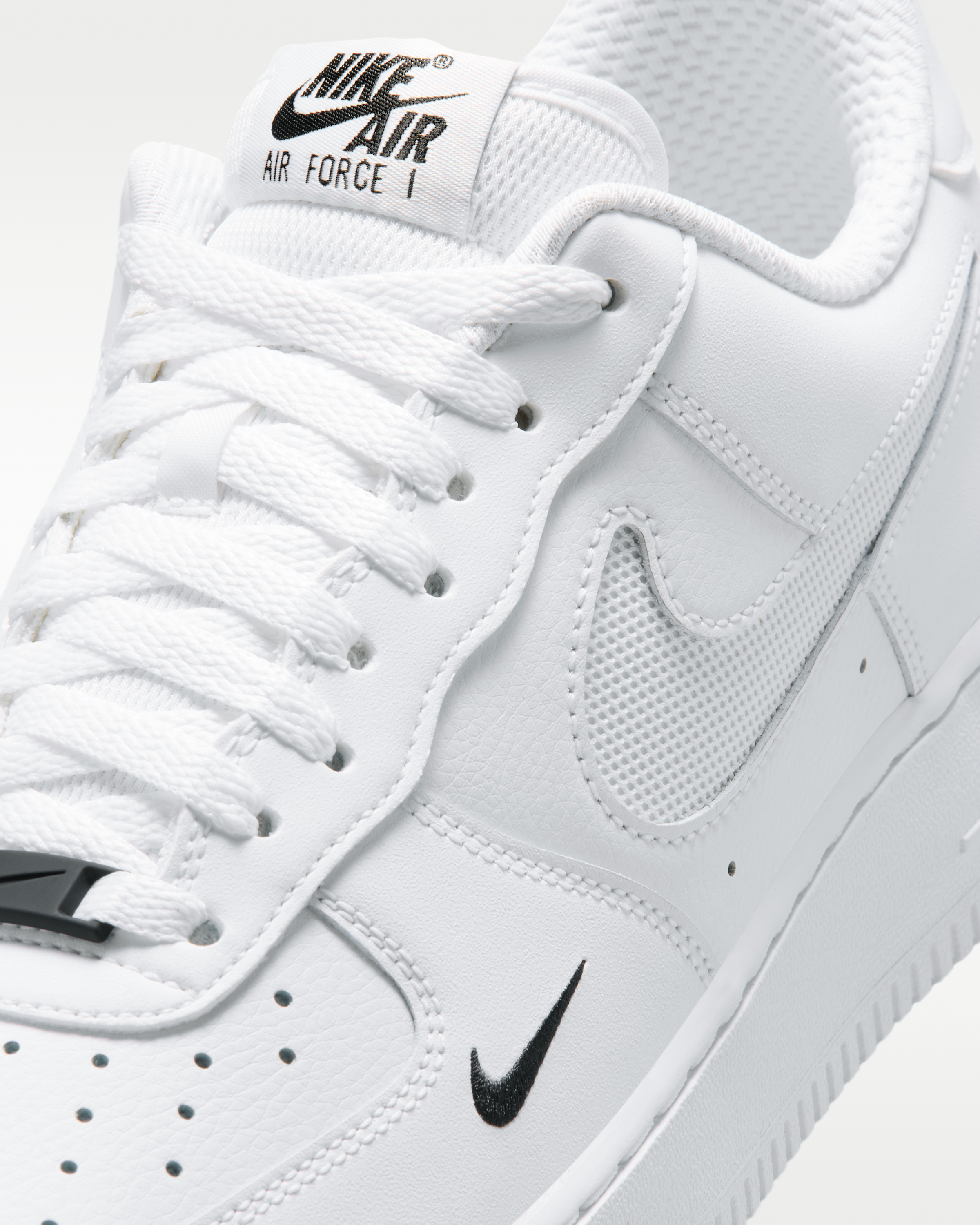 Nike Air Force 1 '07 LV8 Men's Shoes - White/Black/Reflect Silver - View 7
