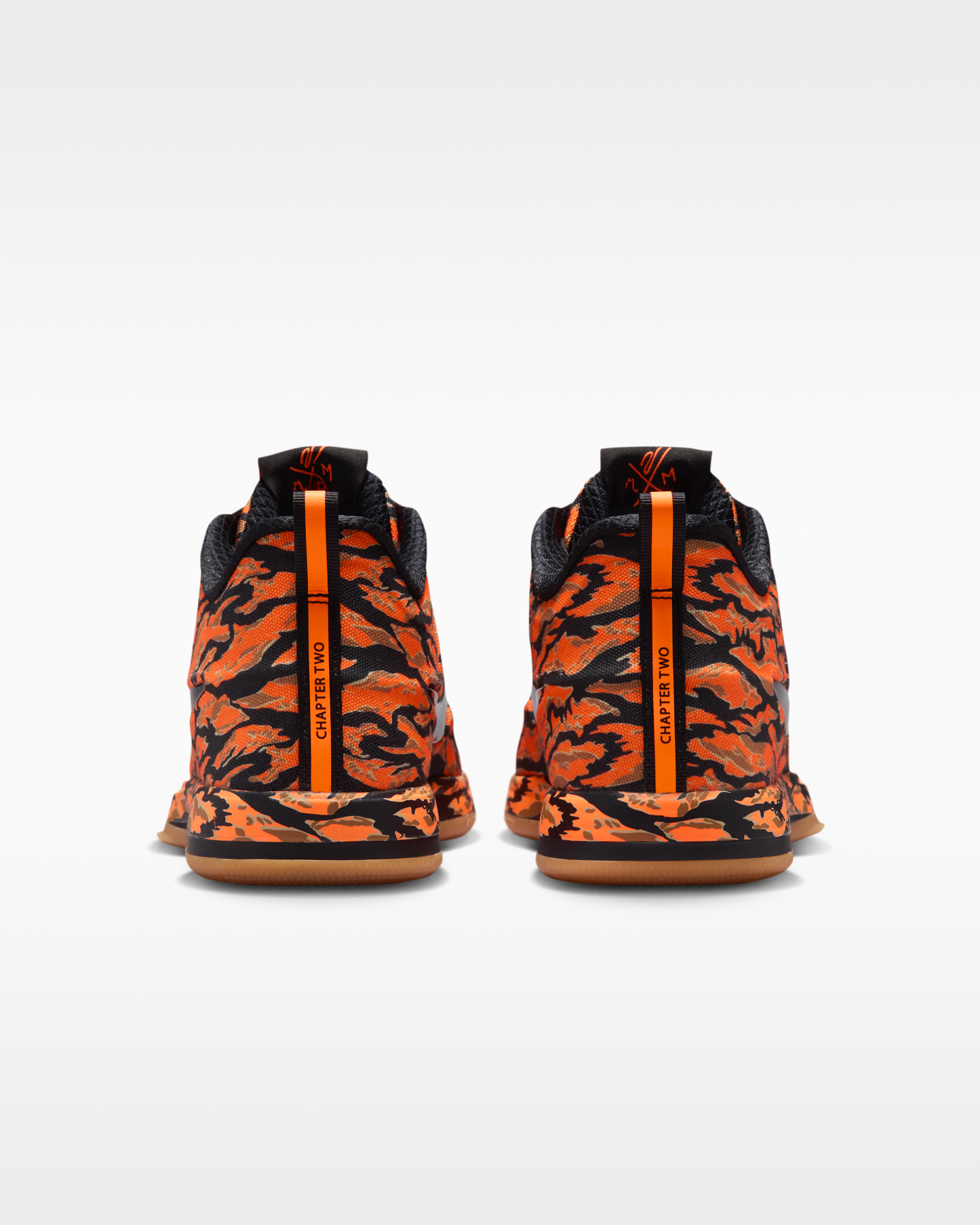 Book 2 "Tiger Camo" Basketball Shoes - Black/Total Orange/Flax/Black - View 6