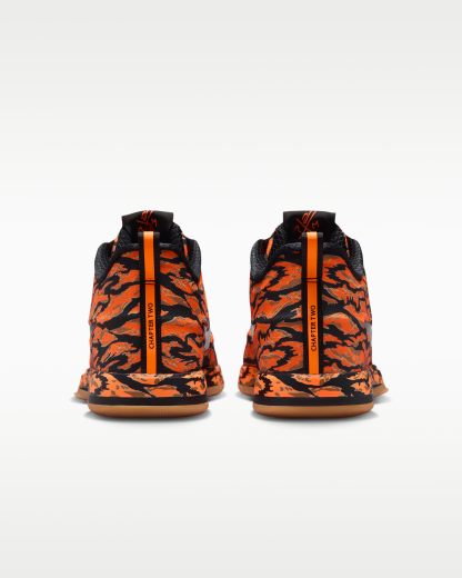 Book 2 "Tiger Camo" Basketball Shoes - Black/Total Orange/Flax/Black - View 6