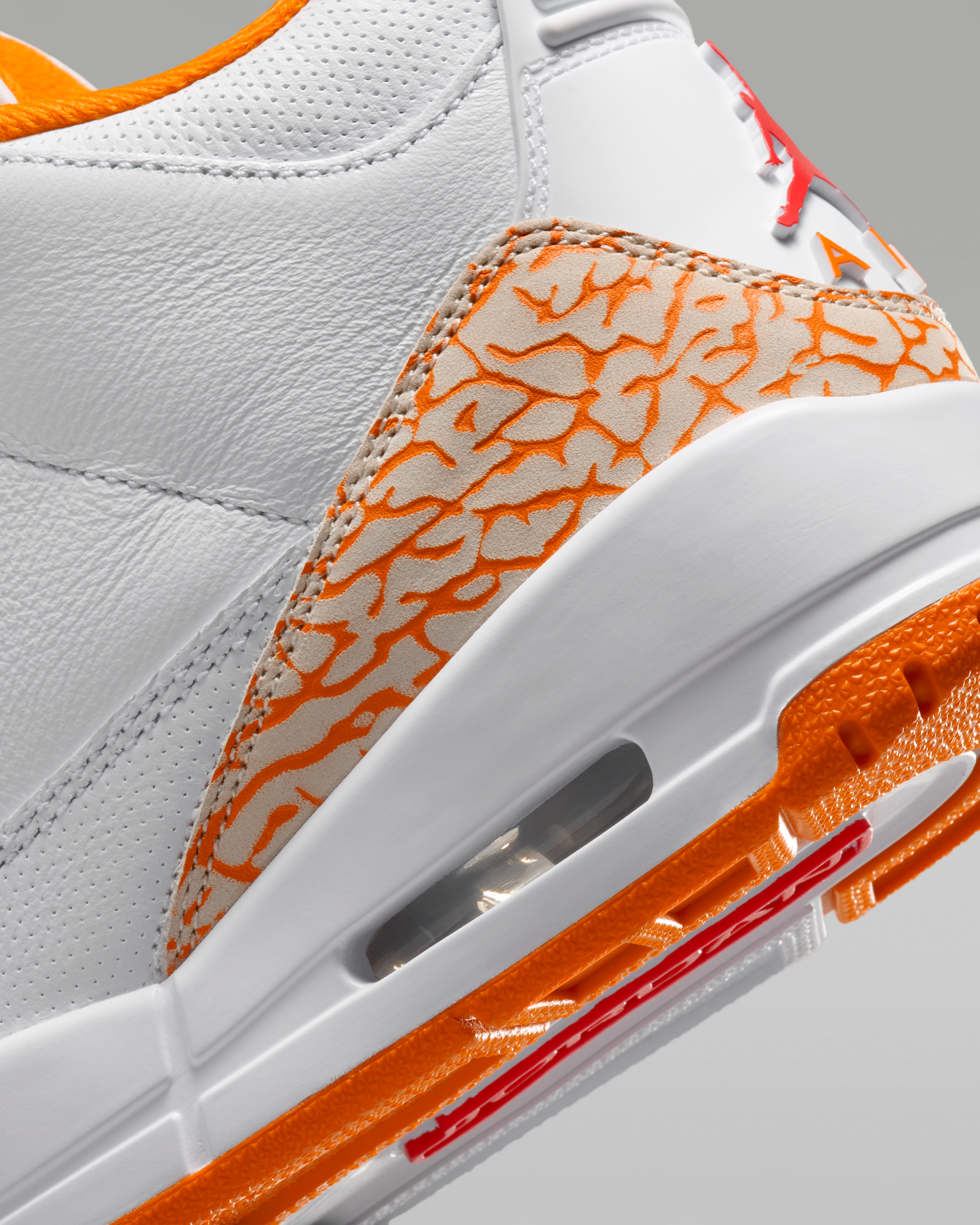 Air Jordan 3 Retro 'Sport Renaissance' Women's Shoes - White/Cement Grey/Fire Red/Multi-Colour - View 8