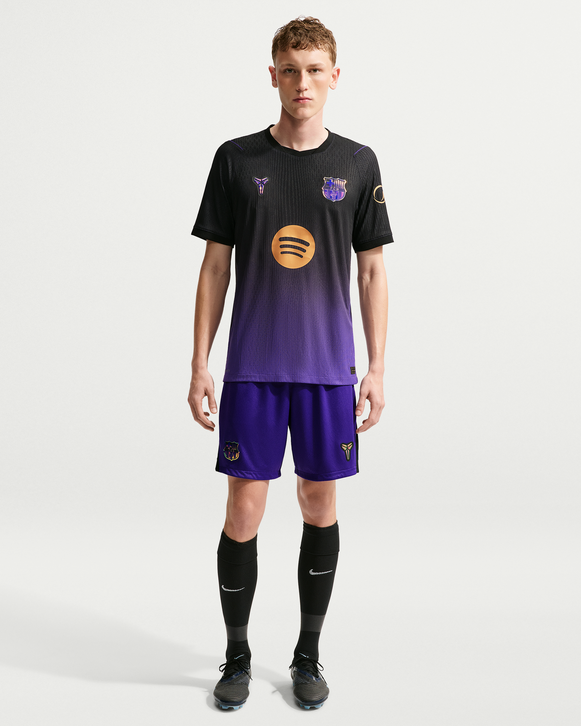 F.C. Barcelona 2026/27 Match Away Men's Kobe Aero-FIT Football Authentic Shirt - Field Purple/Field Purple/Black/Metallic Gold - View 4