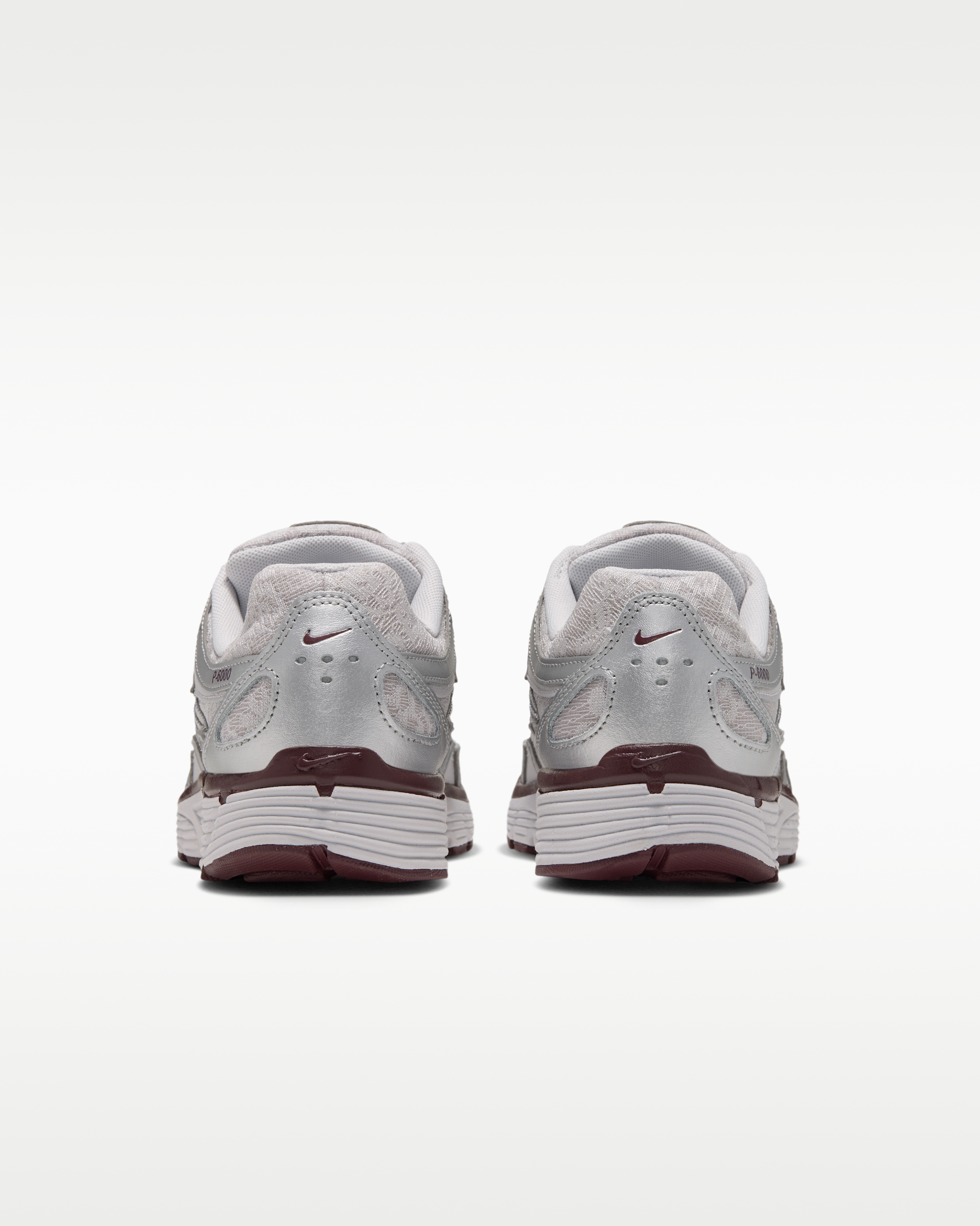 Nike P-6000 Women's Shoes - Vast Grey/Metallic Silver/Burgundy Crush - View 6
