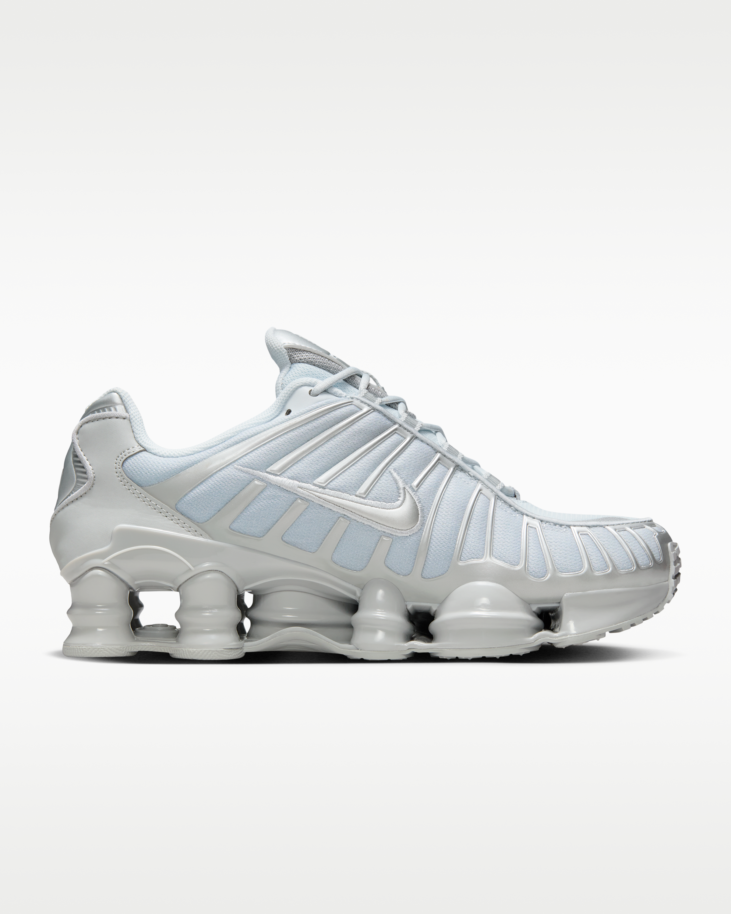 Nike Shox TL Women's Shoes - Pure Platinum/Smoke Grey/Metallic Silver - View 3