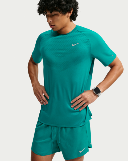 Nike Stride Men's Dri-FIT ADV Short-Sleeve Running Top - Bright Spruce - View 1