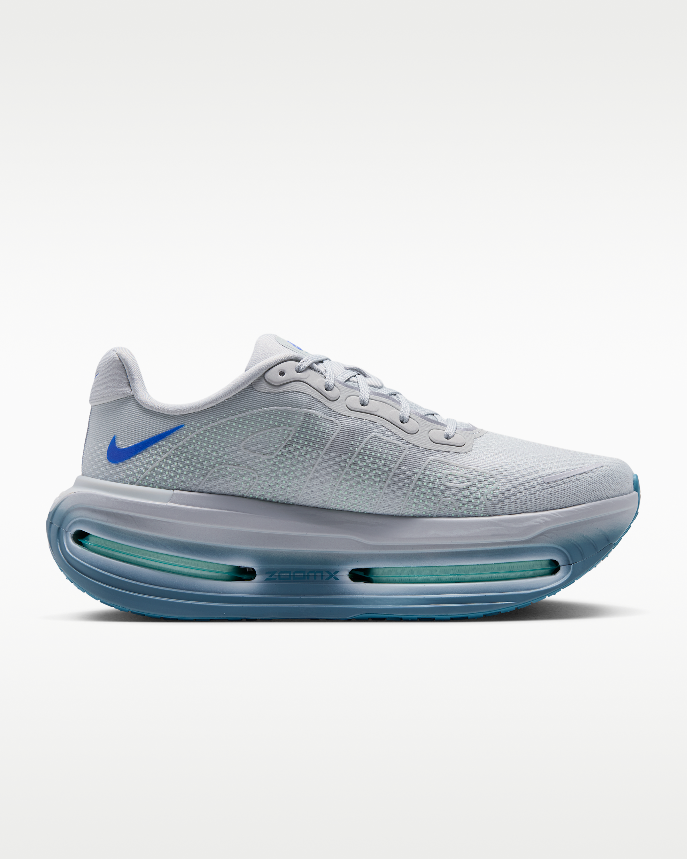 Nike Vomero Premium Men's Road Running Shoes - Grey Mist/Smoky Blue/Barely Green/Racer Blue - View 3
