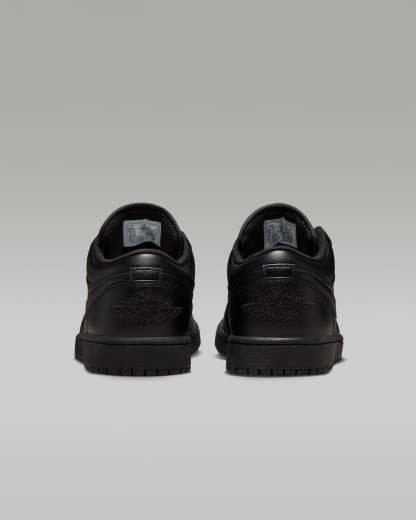 Air Jordan 1 Low Men's Shoes - Black/Black/Black - View 6
