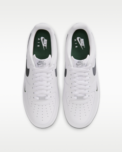 Nike Air Force 1 '07 Men's Shoes - White/Fir/Cool Grey/Cool Grey - View 4