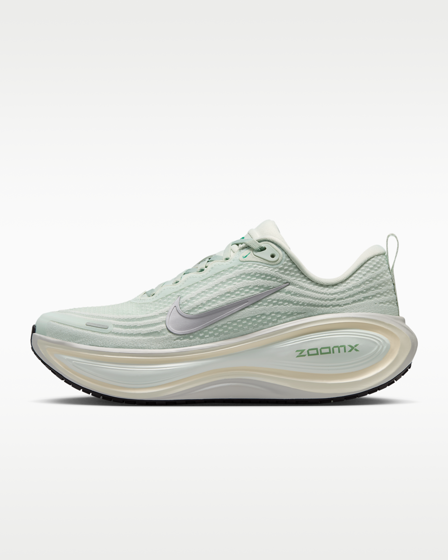 Nike Vomero Plus Women's Road Running Shoes - Light Silver/Barely Green/Sea Glass/Metallic Silver - View 1