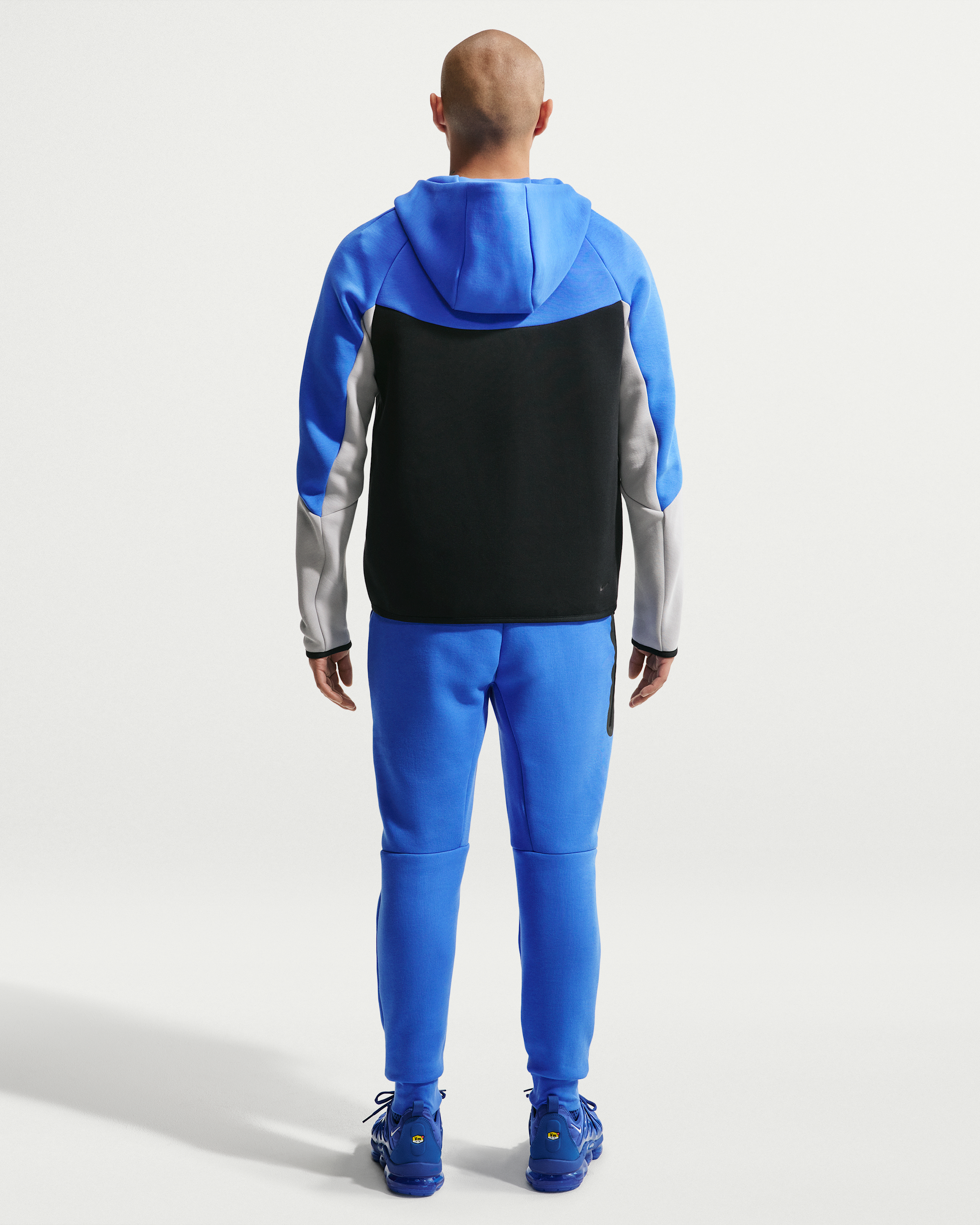 Nike Tech Men's Fleece Windrunner Full-Zip Jacket - Blue Crystal/Black/Light Smoke Grey/Black - View 5