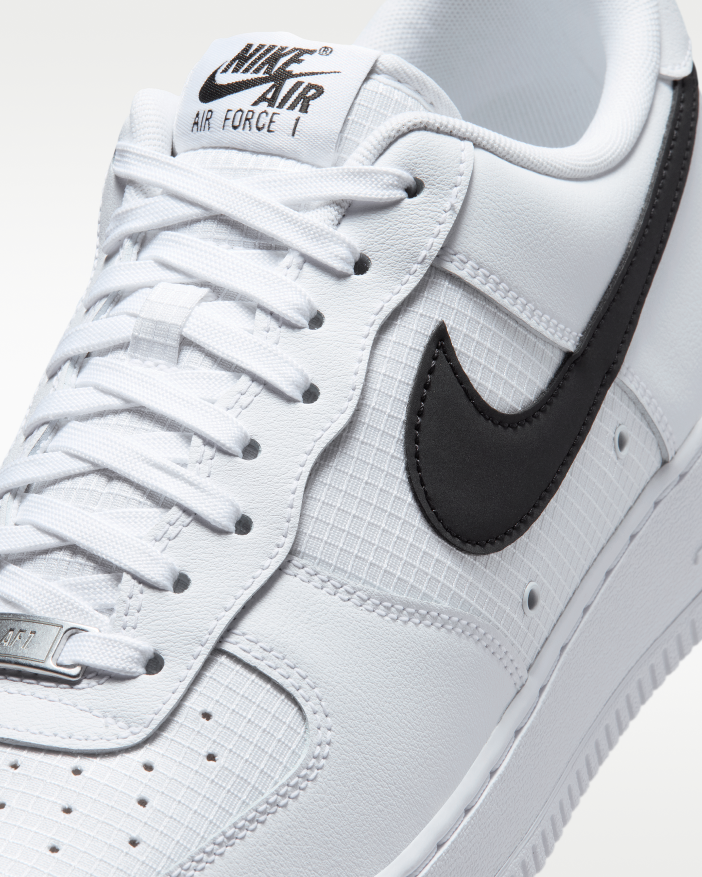 Nike Air Force 1 '07 LV8 Men's Shoes - White/White/Black - View 7