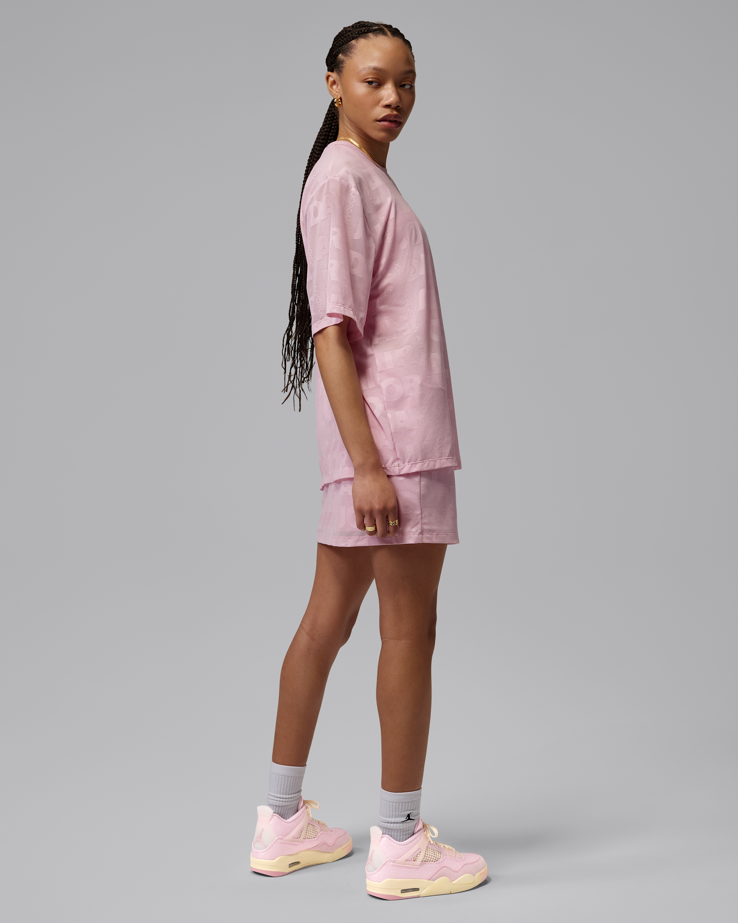 Air Jordan 4 Retro 'Pearl Pink and Iced Carmine' Women's Shoe - Pearl Pink/Coconut Milk/Muslin/Iced Carmine - View 11