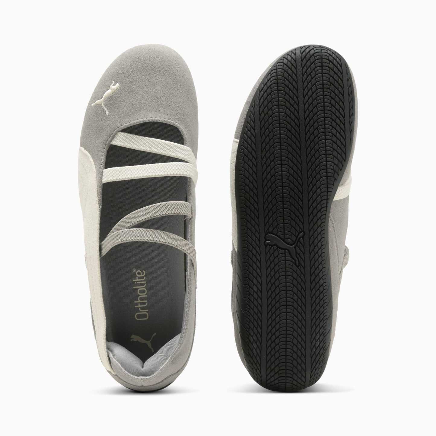 Speedcat Suede Ballet Shoes Women - Mouse Gray-PUMA Black - Image 6