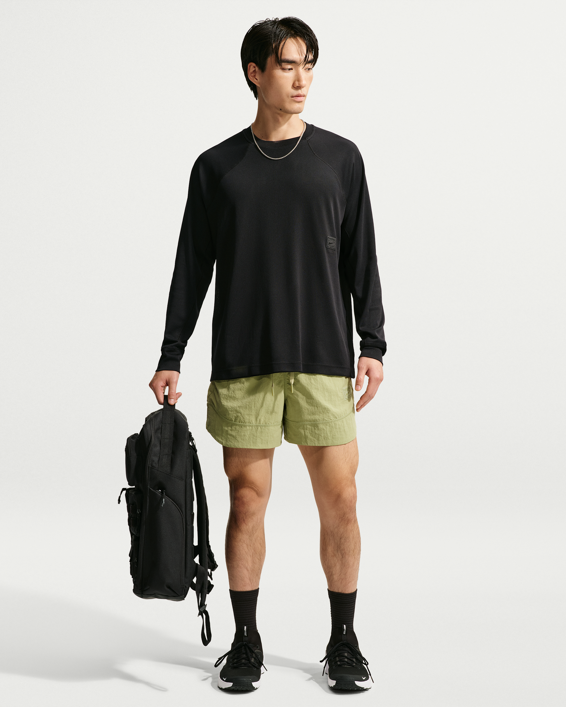 Nike N.A.C. Men's Dri-FIT Long-Sleeve Top - Black/Black - View 4