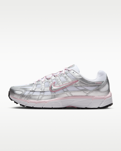 Nike P-6000 Women's Shoes - White/Elemental Pink/Black/Metallic Silver - View 1