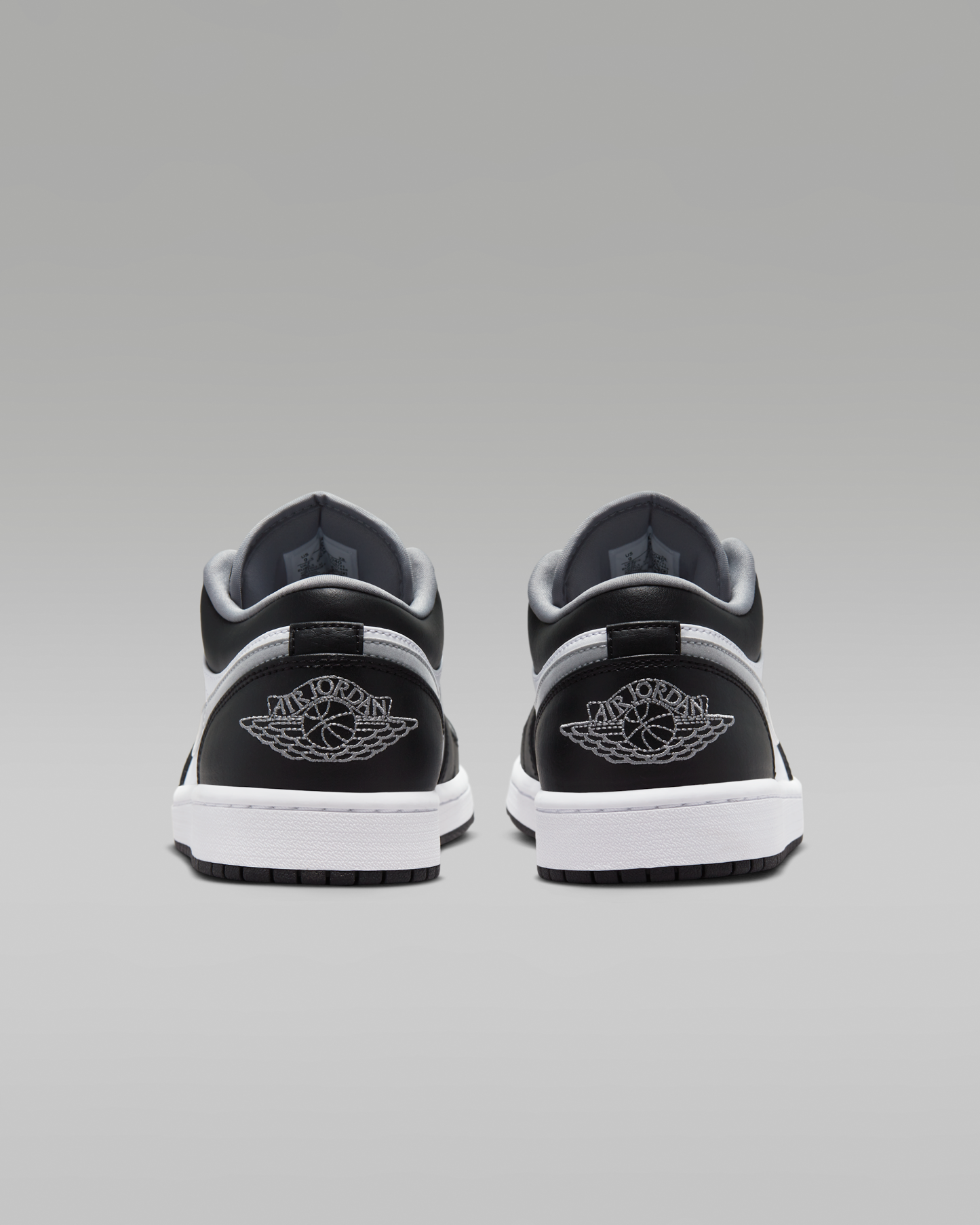 Air Jordan 1 Low Men's Shoes - Black/White/Particle Grey - View 6