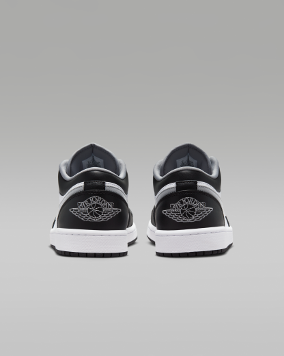 Air Jordan 1 Low Men's Shoes - Black/White/Particle Grey - View 6