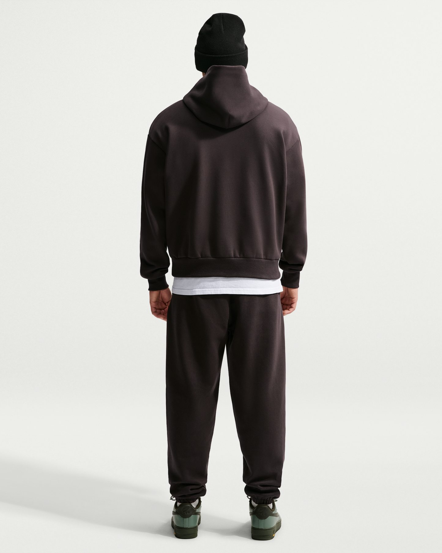 Nike Solo Fleece Men's Cuffed Trousers - Velvet Brown/Sail - View 5
