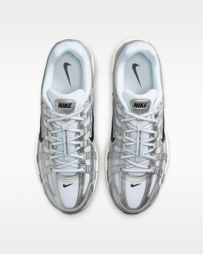 Nike P-6000 Shoes - White/Metallic Silver/Flat Silver/Black - View 4