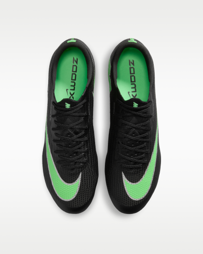 Nike Mercurial Superfly 11 Elite Soft-Ground Low-Top Football Boots - Black/Black/Illusion Green - View 4