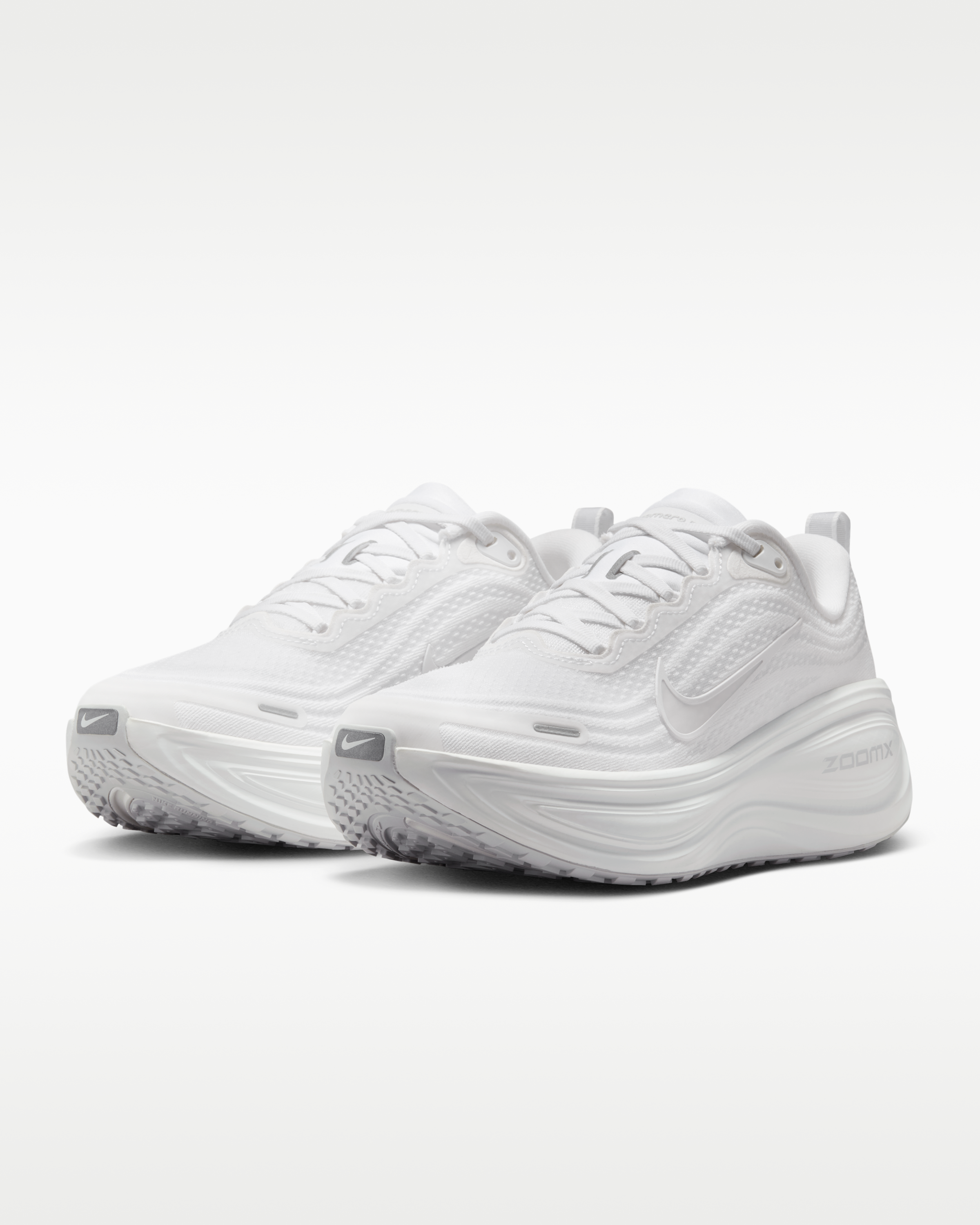 Nike Vomero Plus Women's Road Running Shoes - White/Photon Dust/Metallic Silver/Summit White - View 5