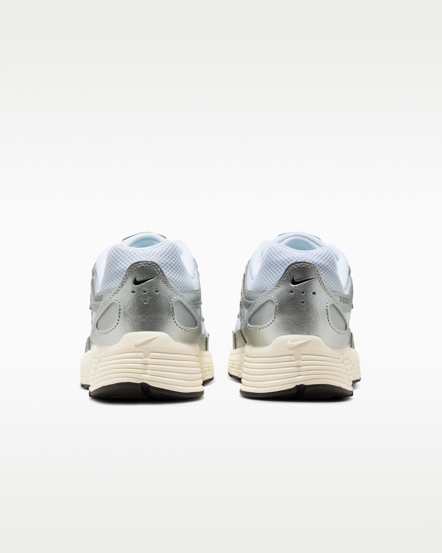 Nike P-6000 Shoes - White/Metallic Silver/Flat Silver/Black - View 6