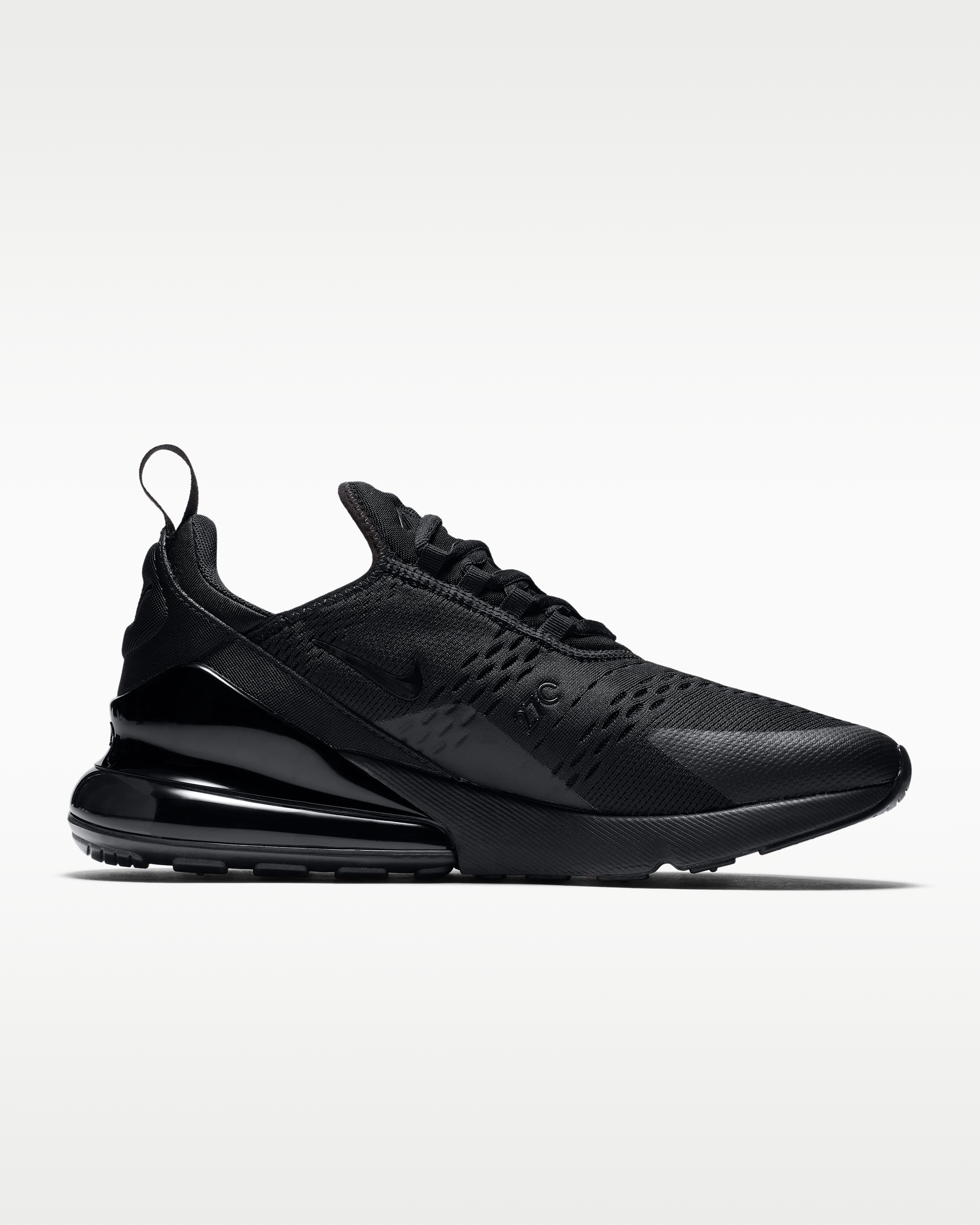 Nike Air Max 270 Men's Shoes - Black/Black/Black - View 3