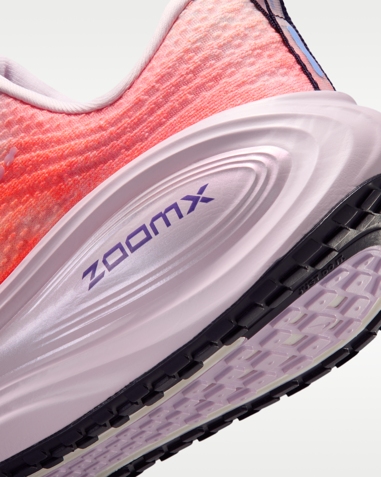 Nike Vomero Plus Women's Road Running Shoes - Bleached Lilac/Hyper Crimson/Sunset Haze/Royal Pulse - View 8