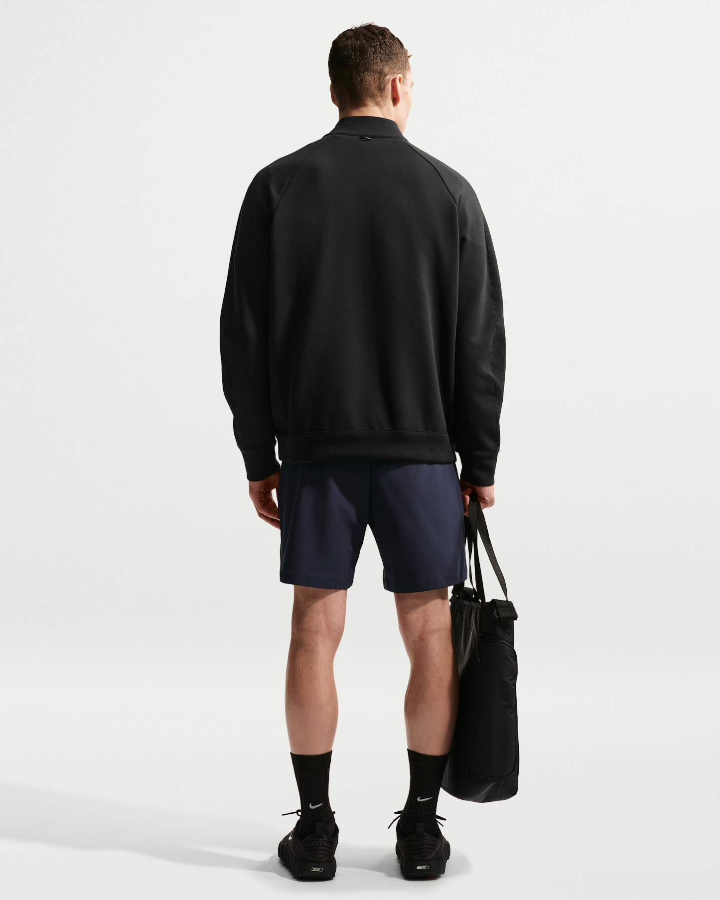 Nike 24.7 ImpossiblySoft Men's Dri-FIT 1/2-Zip Top - Black/Dark Smoke Grey - View 5