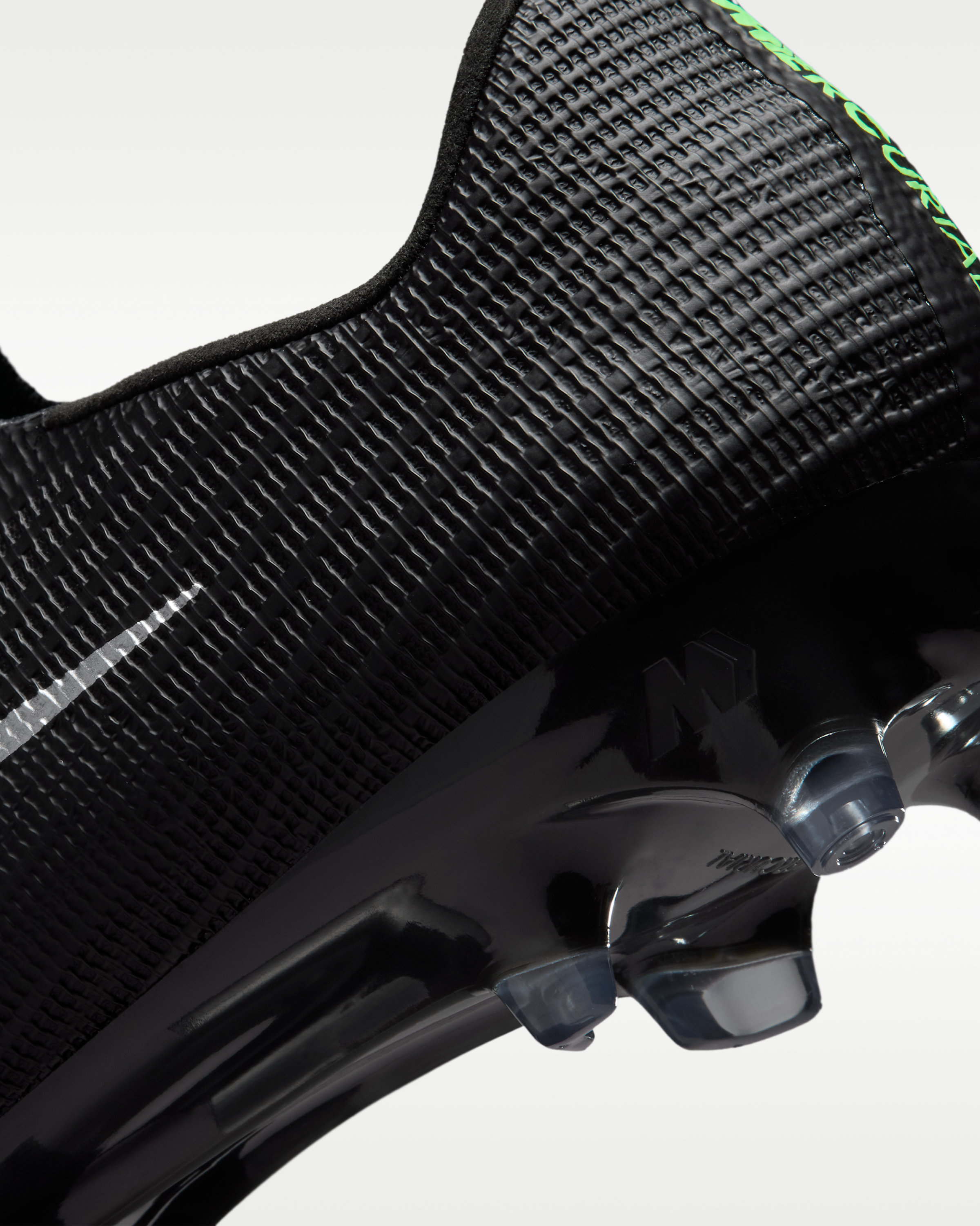 Nike Mercurial Superfly 11 Elite Artificial-Grass Low-Top Football Boots - Black/Black/Illusion Green - View 9