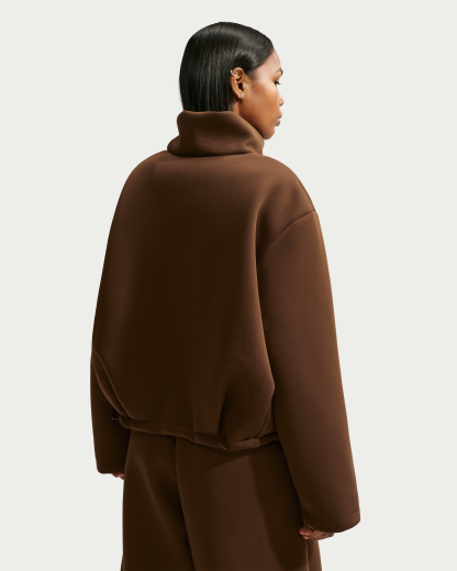Nike Article Fleece Women's Oversized Jacket - Cacao Wow/Cacao Wow - View 2
