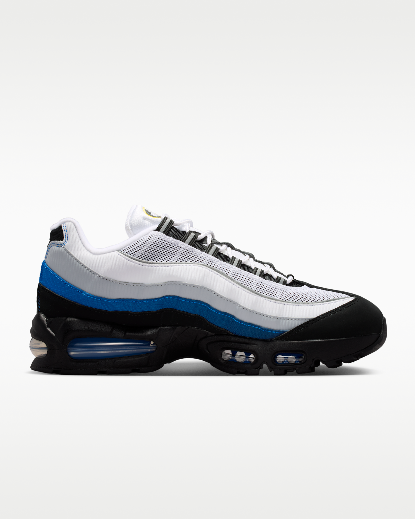 Nike Air Max 95 Big Bubble Men's Shoes - White/Black/Reflect Silver/Royal Blue - View 3