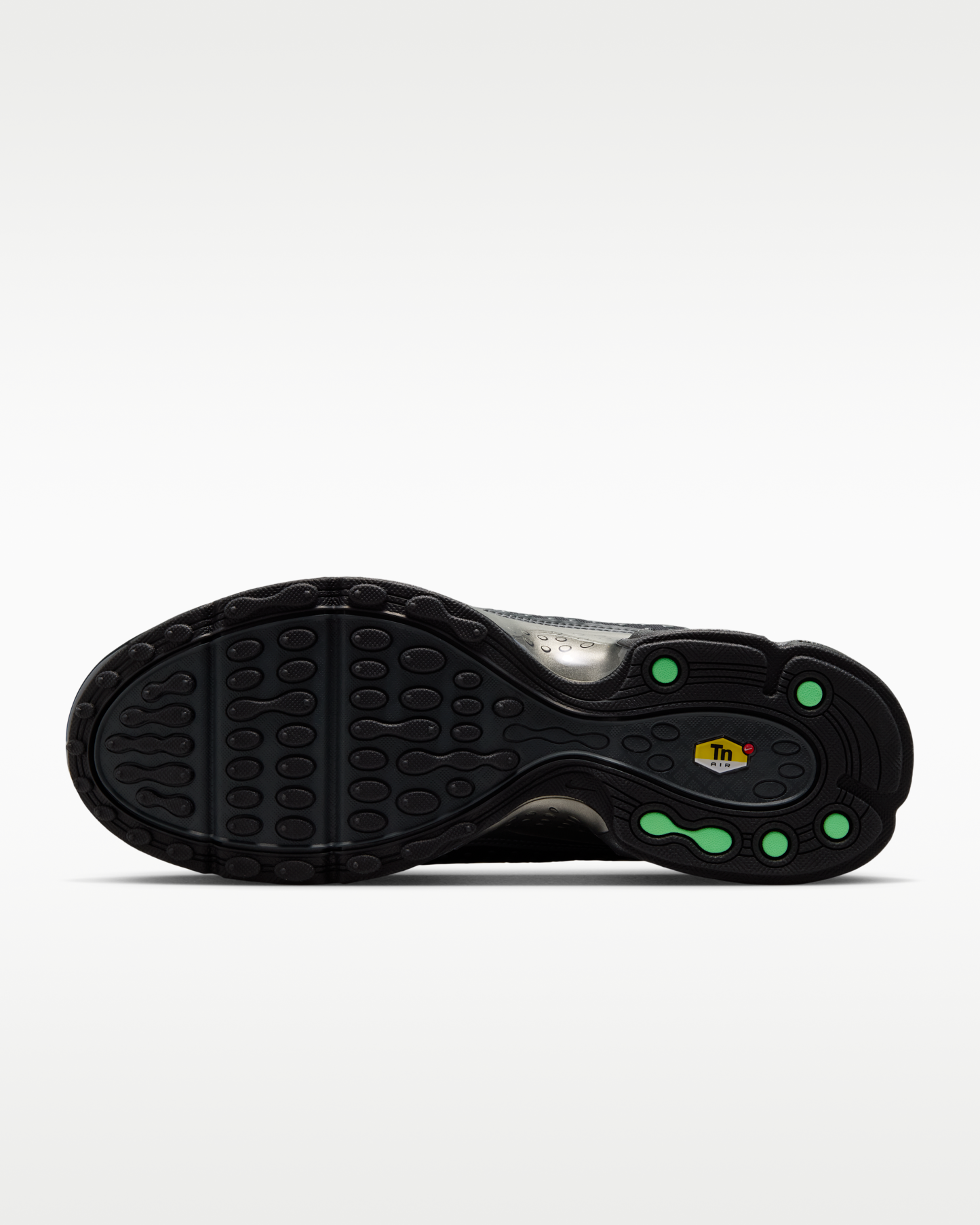 Nike Air Max Plus VII Men's Shoes - Black/Dark Smoke Grey/Metallic Pewter/Illusion Green - View 2