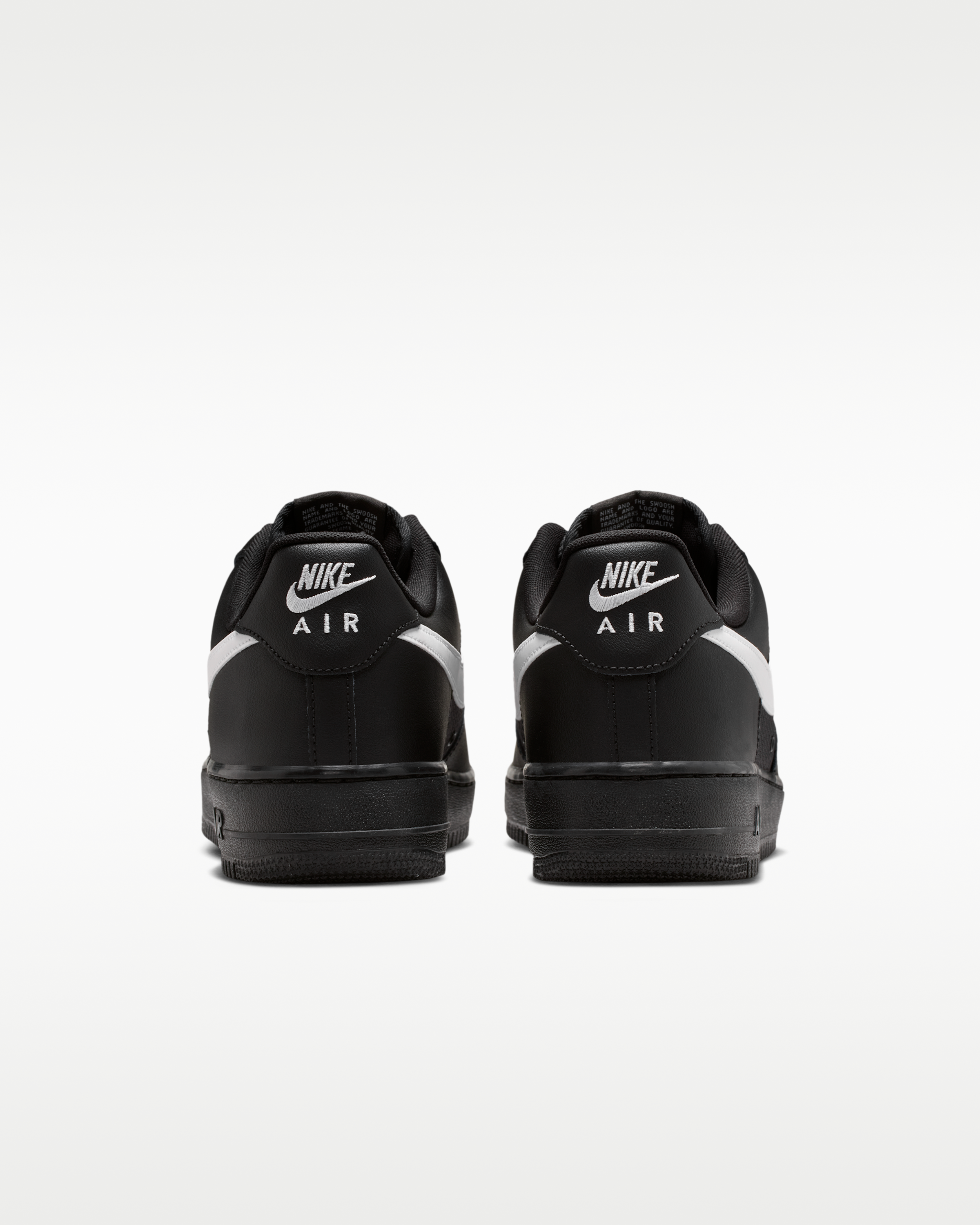 Nike Air Force 1 '07 LV8 Men's Shoes - Black/Black/White - View 6