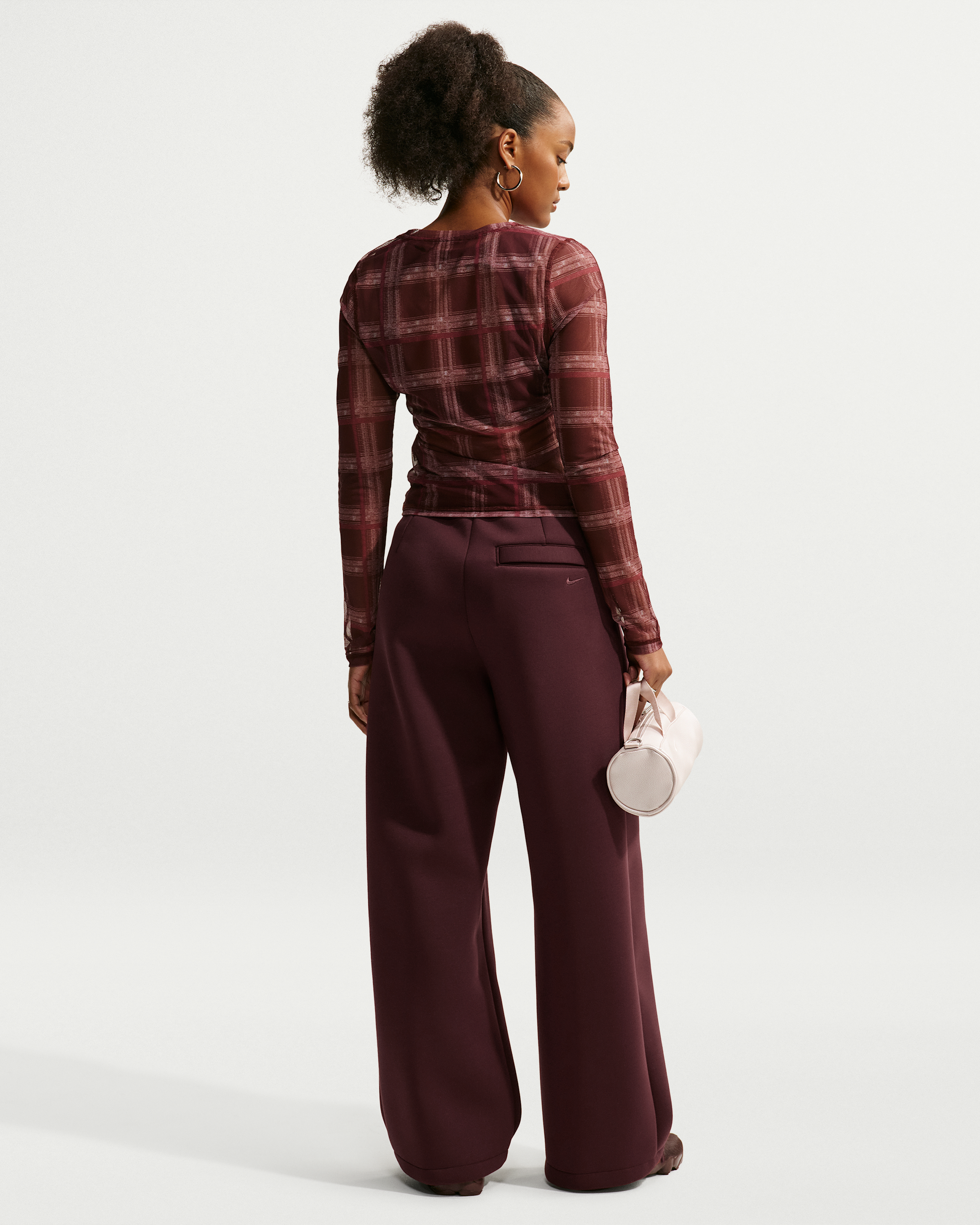Nike Article Fleece Women's Loose Mid-Rise Trousers - Mystic Dates/Mystic Dates - View 5