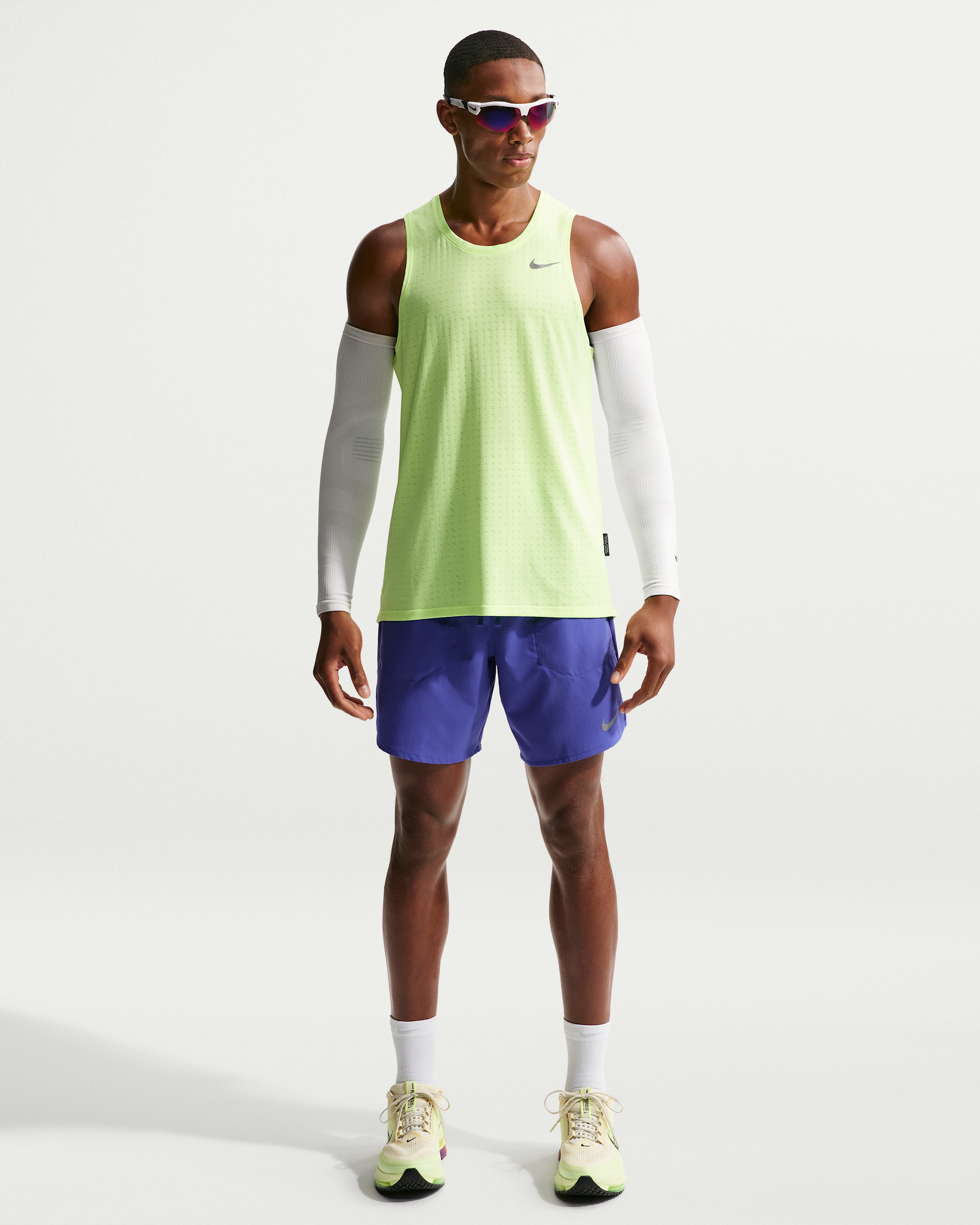Nike Stride Men's Dri-FIT 18cm (approx.) Briefs-Lined Running Shorts - Lapis - View 1