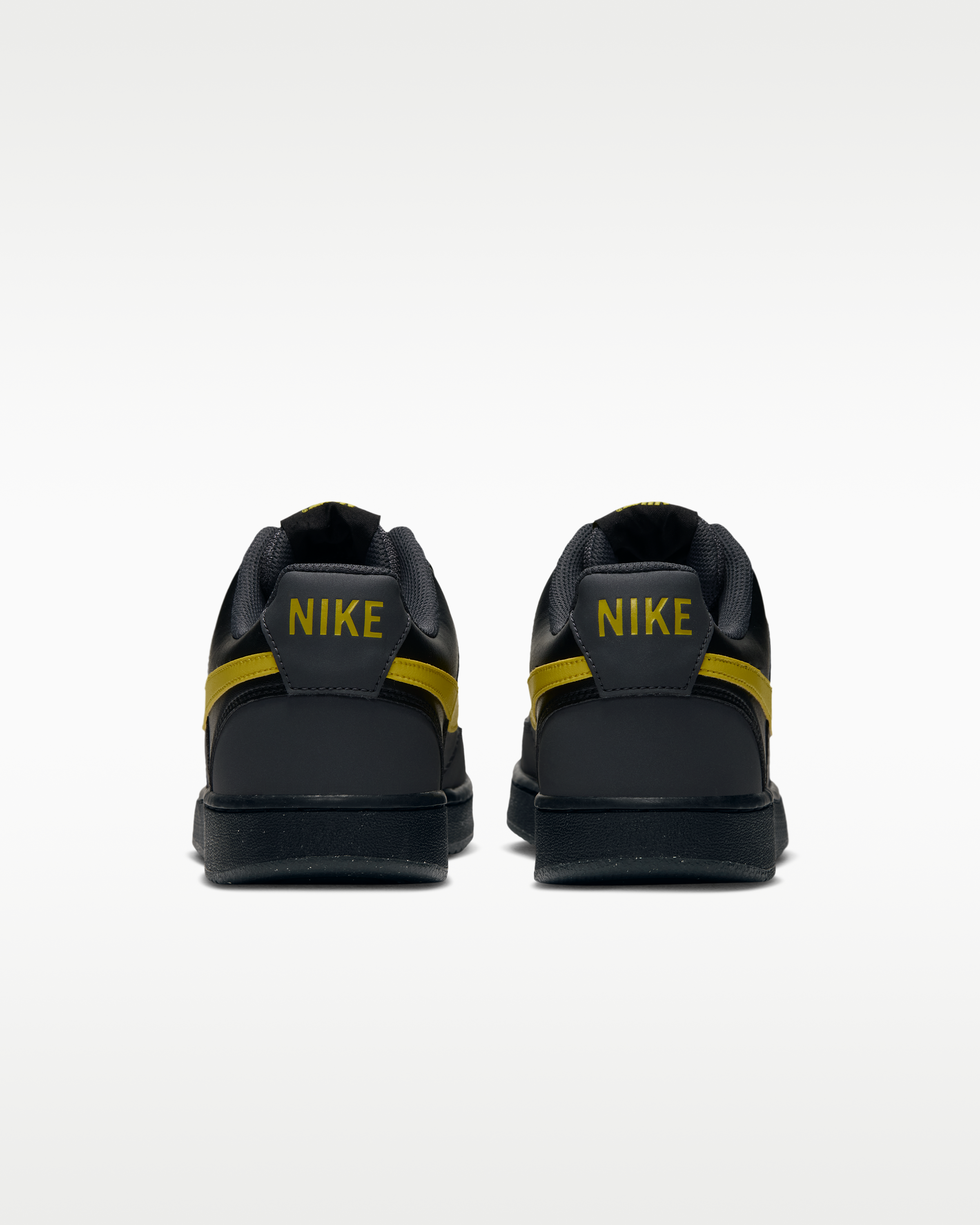 Nike Court Vision Low Men's Shoes - Dark Smoke Grey/Black/Chrome Yellow - View 6