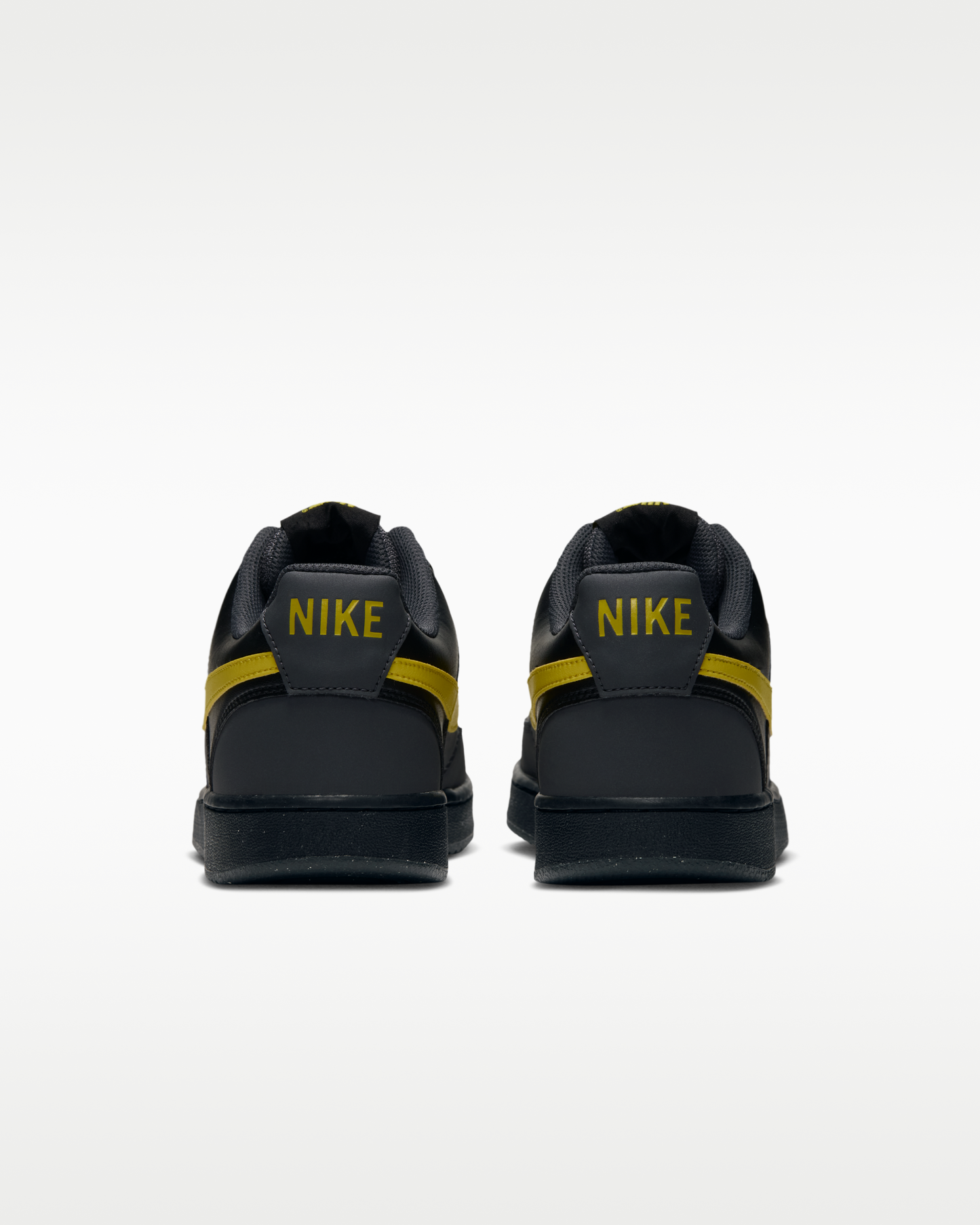 Nike Court Vision Low Men's Shoes - Dark Smoke Grey/Black/Chrome Yellow - View 6